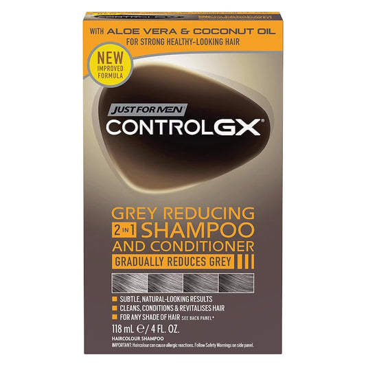 Just For Men Control GX 2-in-1 Shampoo & Conditioner 118ml - The Health and Beauty Store