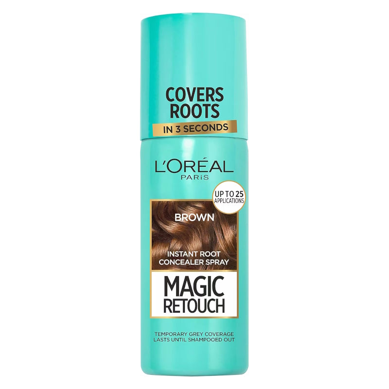 L'Oreal Magic Retouch Instant Root Concealer Spray - Brown 75ml - The Health and Beauty Store