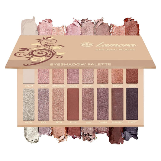 Lamora Best Pro Eyeshadow Palette Makeup - The Health and Beauty Store