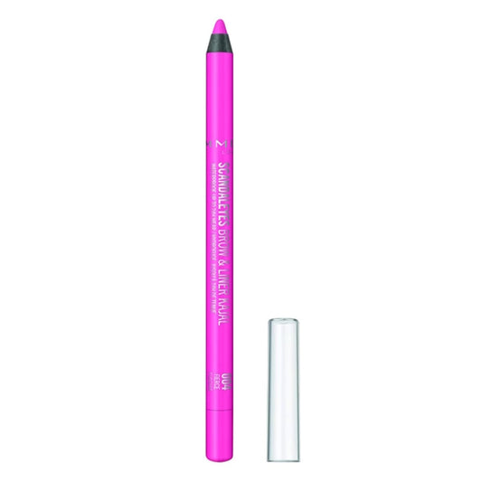 Rimmel Scandaleyes 2 in 1 Brow & Liner Pencil Fierce Fuschia - The Health and Beauty Store