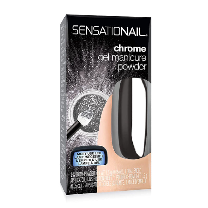 SensatioNail Manicure Powder Duo Pack Holographic Silver - The Health and Beauty Store