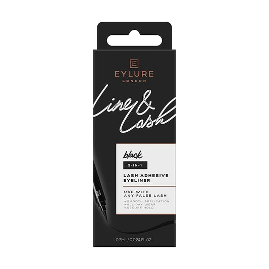 Eylure Line & Lash 2-In-1 Eyelash Adhesive Eyeliner Black - The Health and Beauty Store