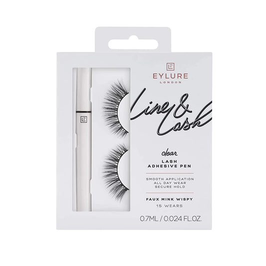 Eylure Line & Lash Faux Mink Wispy Clear Adhesive Pen - The Health and Beauty Store