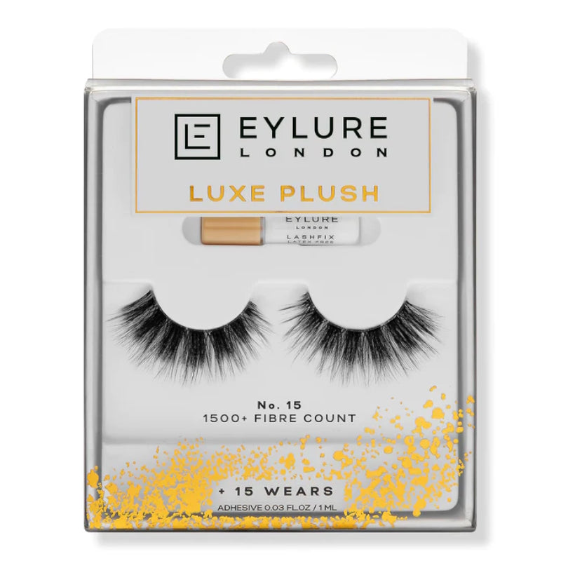 Eylure Luxe Plush No. 15 Eye Lashes 1500+ Fibre Count - The Health and Beauty Store