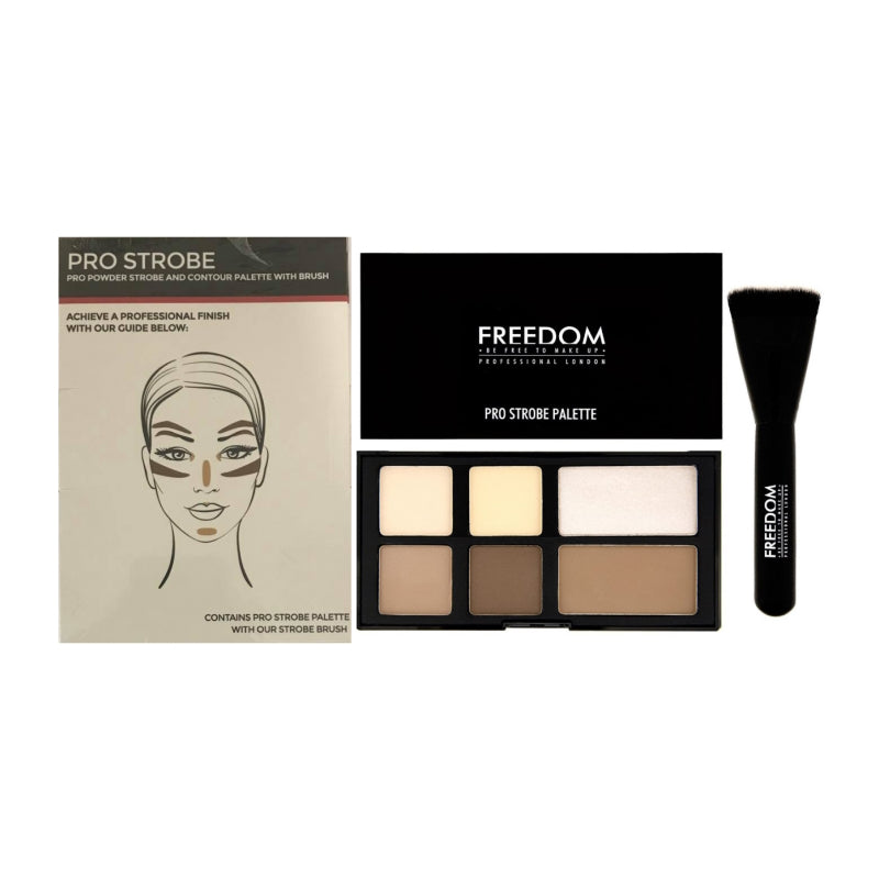 Freedom Pro Strobe Contour Powder Palette With Brush - The Health and Beauty Store