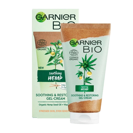 Garnier Bio Soothing Hemp Soothing & Restoring Gel-Cream 50ml - The Health and Beauty Store