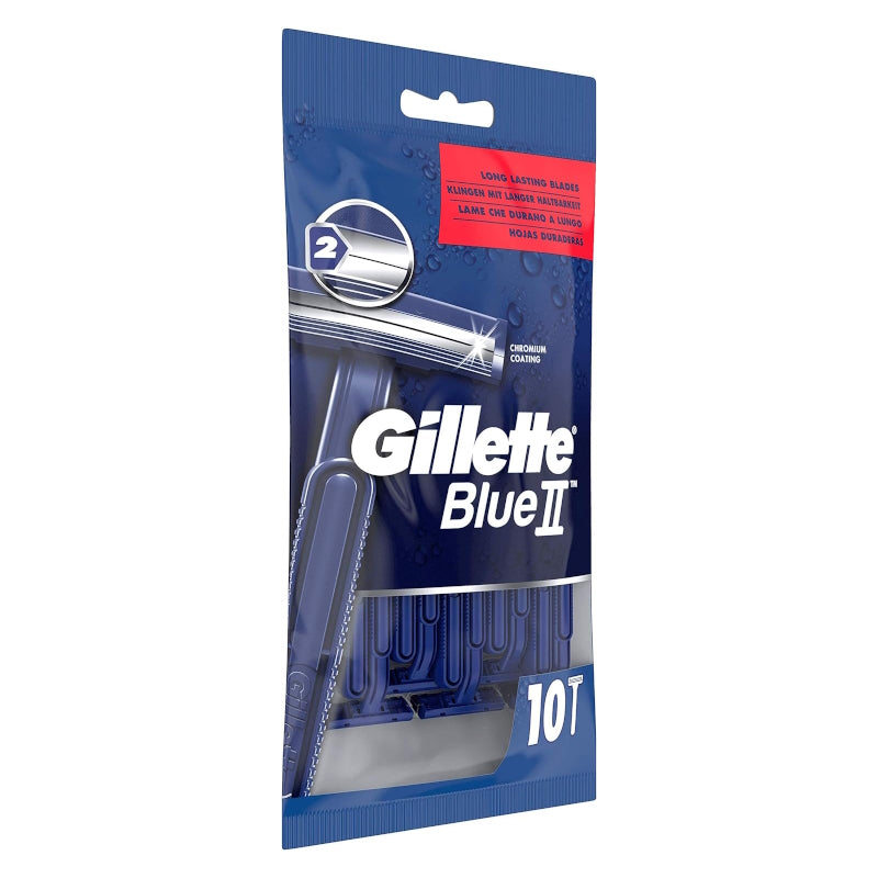 Gillette Blue II Disposable 10pc Razors - The Health and Beauty Store