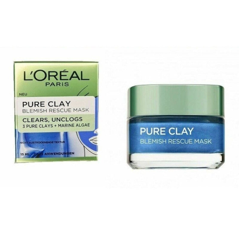 L'Oreal Absolute Pure Clay Blemish Rescue Face Mask 15ml - The Health and Beauty Store