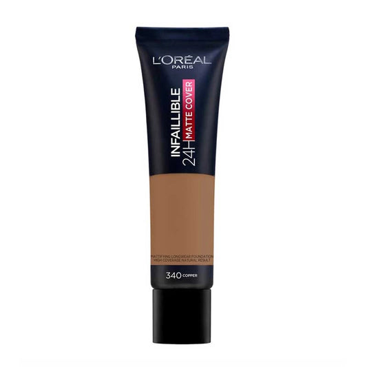 L'Oreal Infallible 24H Matte Cover Foundation - 340 Copper - The Health and Beauty Store