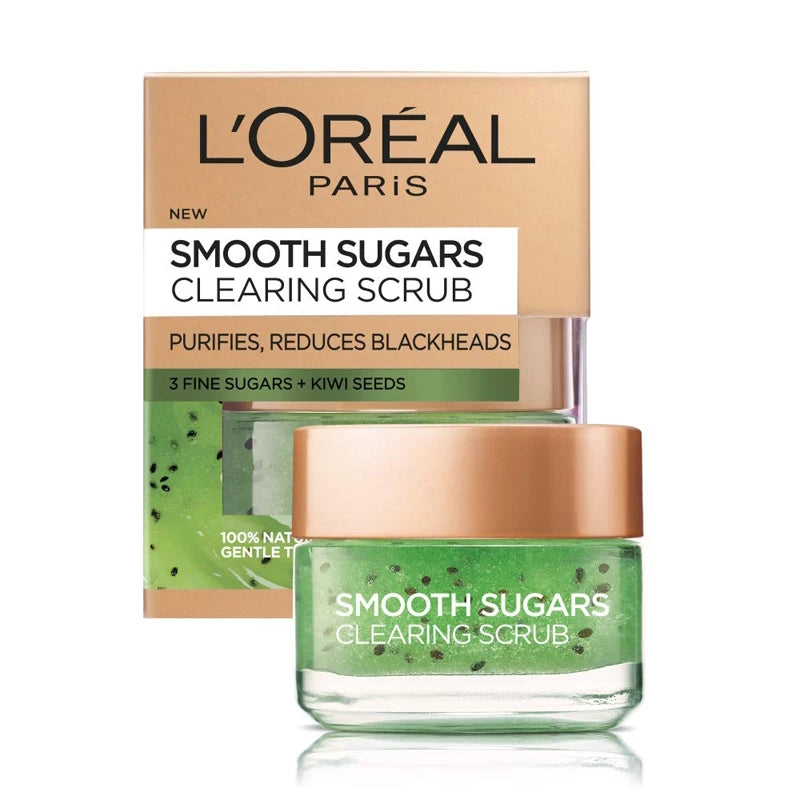 L'Oreal Kiwi Seeds Smooth Sugar Scrub 50ml - The Health and Beauty Store