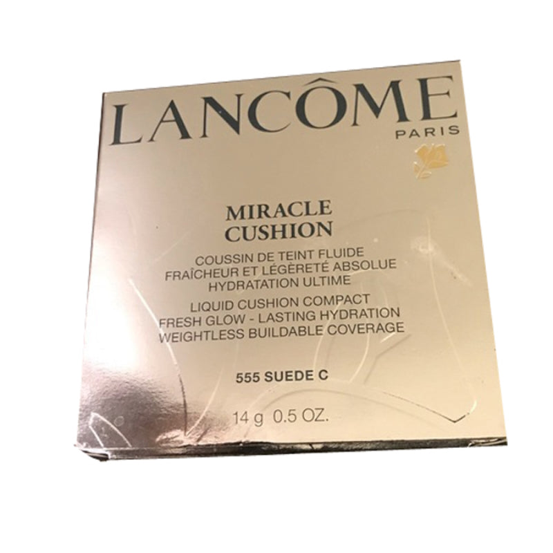 Lancome Miracle Cushion Compact Foundation 555 Suede C - The Health and Beauty Store