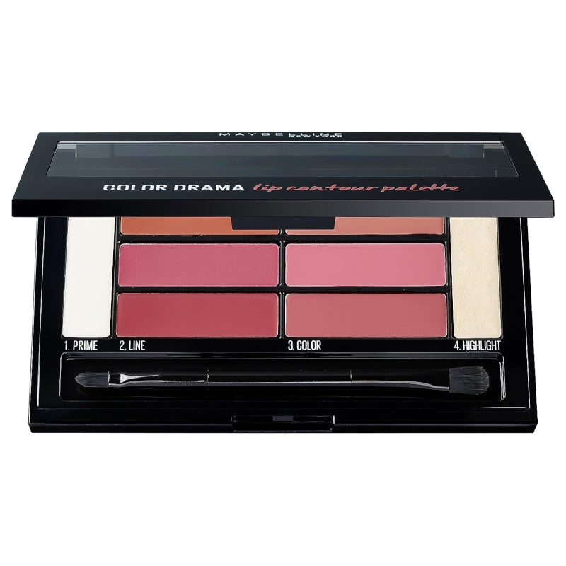 Maybelline Color Drama Lip Contour Palette 02 Blushed - The Health and Beauty Store