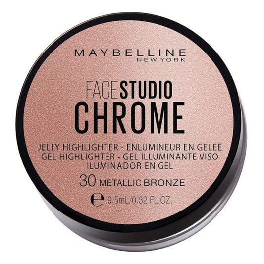 Maybelline Face Studio Chrome Jelly Highlighter Metallic Bronze - The Health and Beauty Store