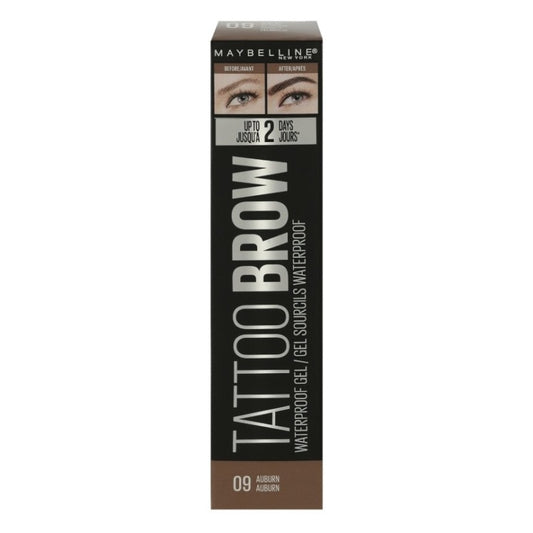 Maybelline Tattoo Brow Waterproof Gel - 09 Auburn - The Health and Beauty Store