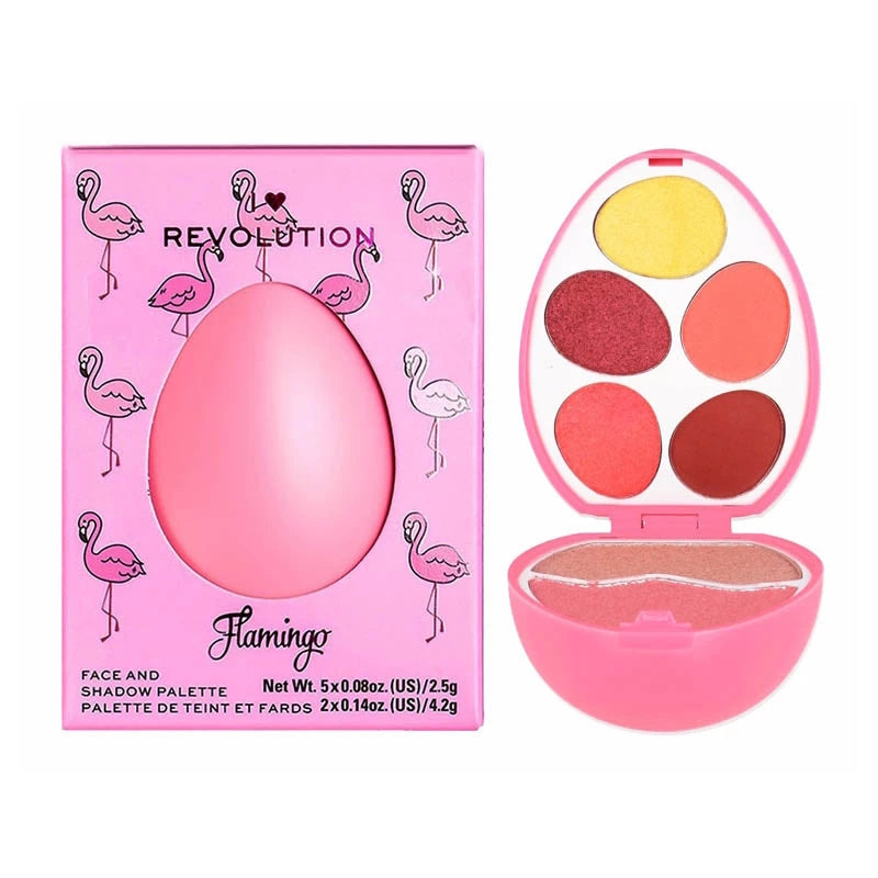 Revolution Flamingo Egg Face And Shadow Palette - The Health and Beauty Store