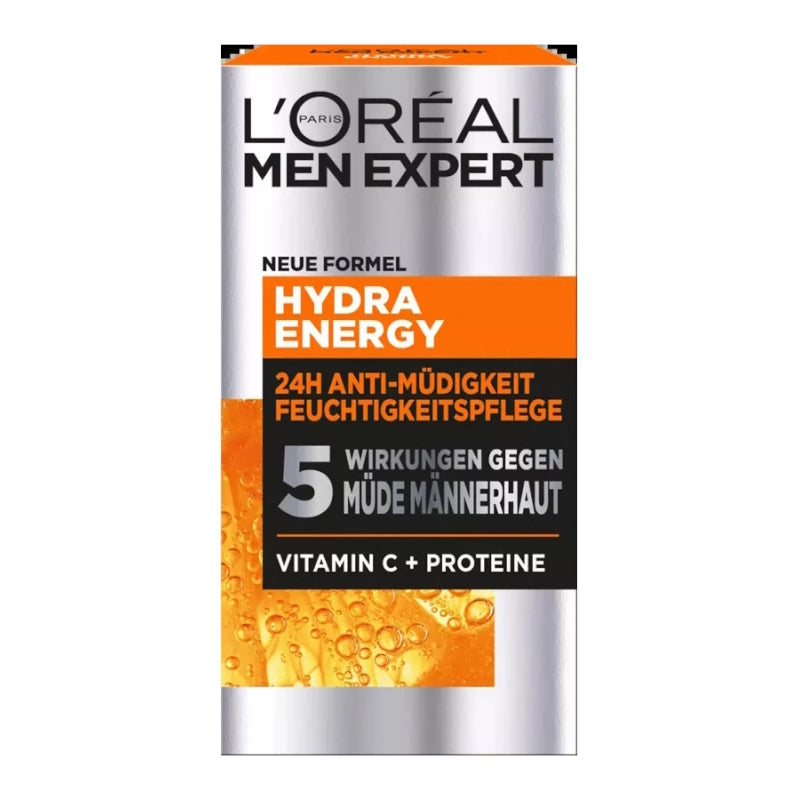 L'Oreal Men Expert Hydra Energy Anti Tiredness 24h Moisturizing Care 50ml - The Health and Beauty Store