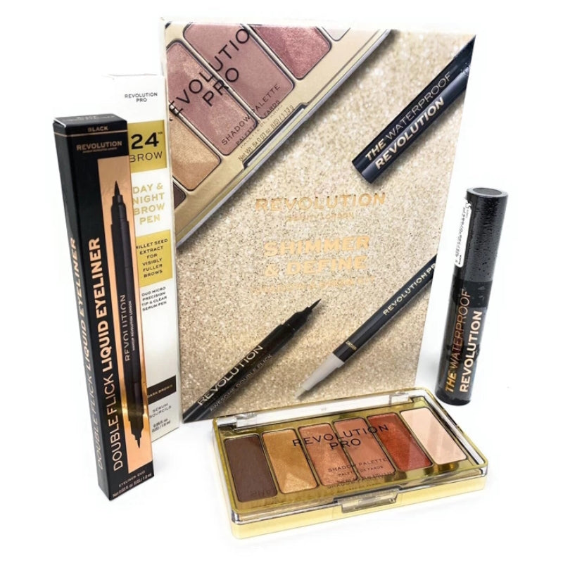 Revolution Shimmer & Define Shadow and Brow Kit - The Health and Beauty Store