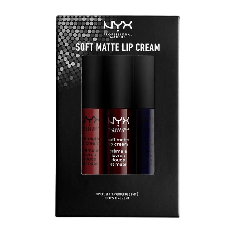 NYX Professional Soft Matte Lip Cream 3 Pc Set - The Health and Beauty Store