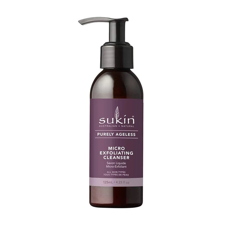 Sukin Purely Ageless Micro-Exfoliating Cleanser 125ml - The Health and Beauty Store